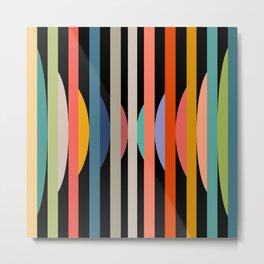 70s Classic minimal abstract design  Metal Print | Minimalist, Inspiration, Oldschool, Shapes, Modernart, Geometricshapes, Rainbowcolors, Verytrendy, Newdesign, Abstractive 