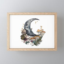 Mushroom Moon Framed Mini Art Print