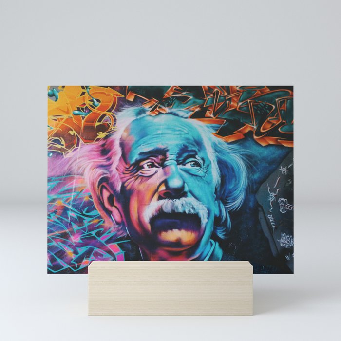 Einstein Graffiti Mini Art Print By Jsebouvi Society6 No need to register, buy now! einstein graffiti mini art print by jsebouvi