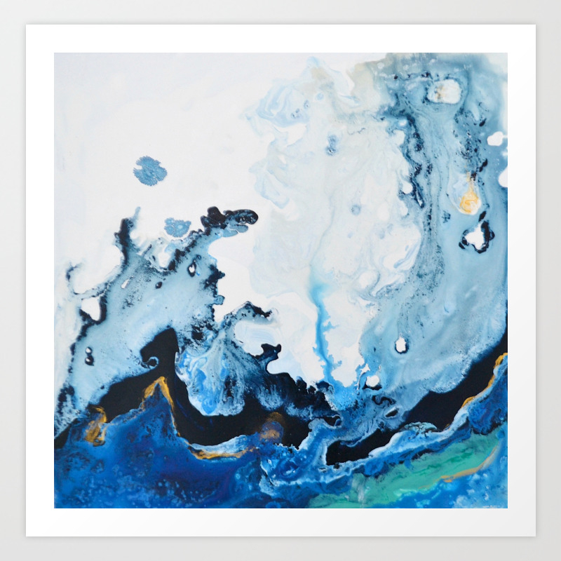 Crashing Wave Abstract Painting Art Print By Anamonsanto Society6 How to paint a wave in acrylics acrylic painting for beginners this is a full step by step learn to beginners acrylic painting is easy to follow in acrylics. crashing wave abstract painting art print by anamonsanto