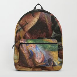Umberto Boccioni, Elasticity, futurism, abstract painting, modern art, contemporary art, cubism Backpack