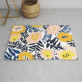 Outdoor: florals matching to design for a happy life Rug