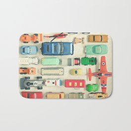 Free Parking Badematte | Colourful, Curated, Retro, Boysart, Vehicles, Vintage, Color, Photo, Children, Kids 