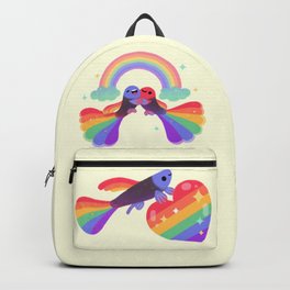 Rainbow guppy 7 Backpack