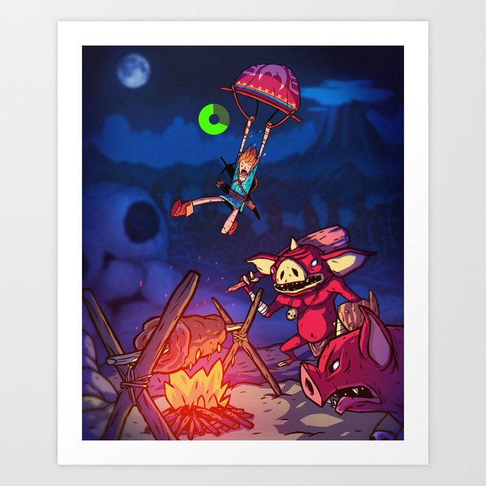 Legend Of Zelda Breath Of The Wild Art Print By Peerro Society6