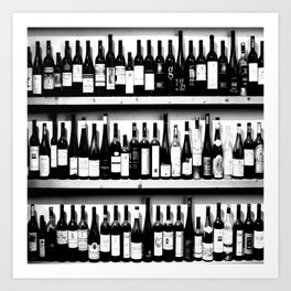 Wine Bottles in Black And White #decor #society6 #buyart Kunstdrucke