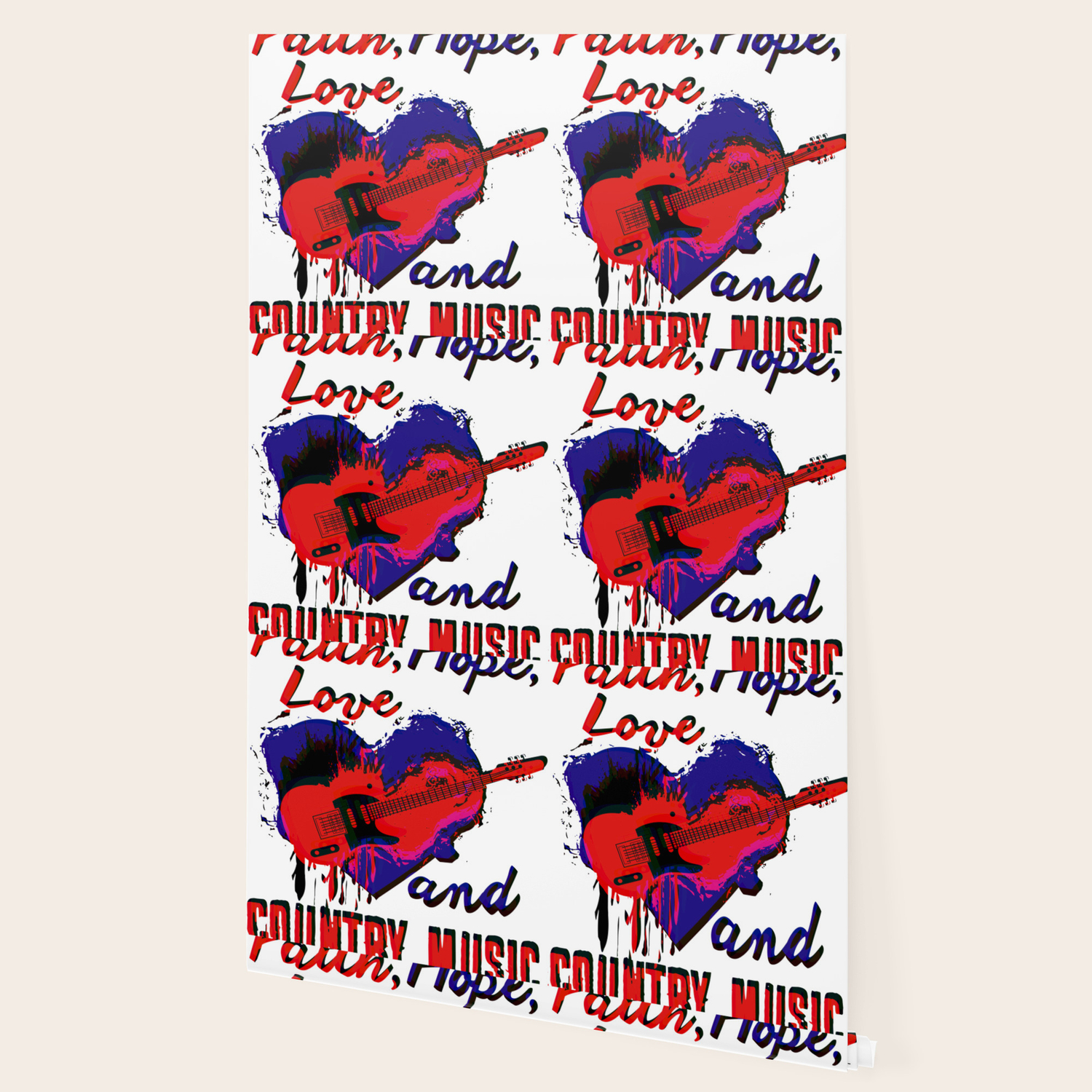 Faith Hope Love And Country Music Wallpaper By Green Cow Society6