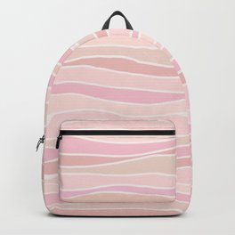 Peachy Pink Waves Backpack
