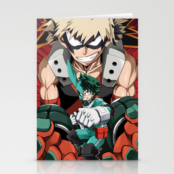 My Hero Academia Deku Vs Bakugou Art Print Stationery Cards By Atami Chan Society6