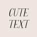 Cute Little Text