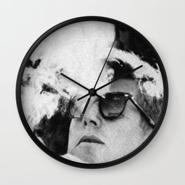 JFK Cigar and Sunglasses Cool President Photo Photo paper poster Wall Clock