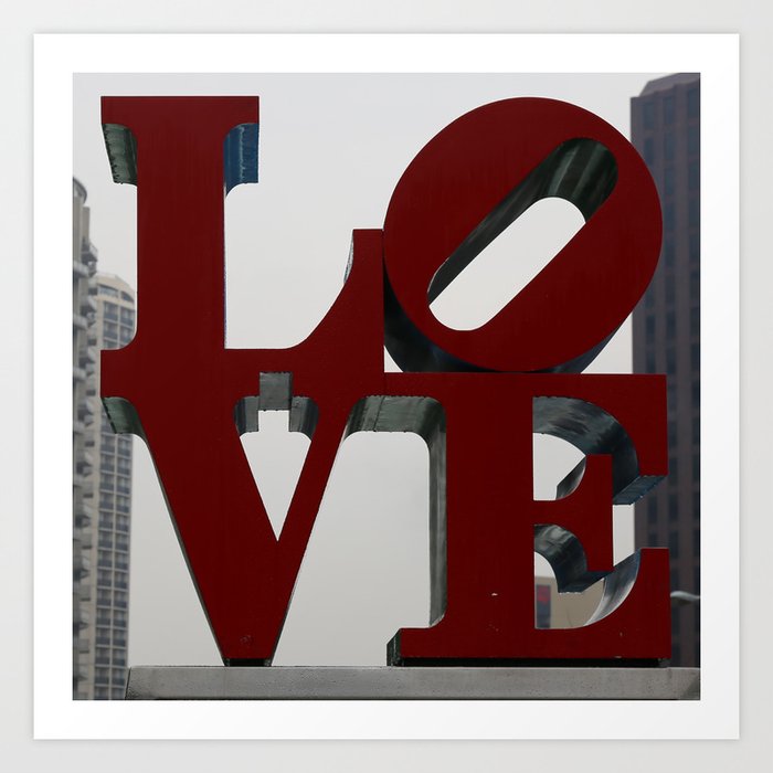 Love Philadelphia Sculpture Art Print by Christine aka stine1