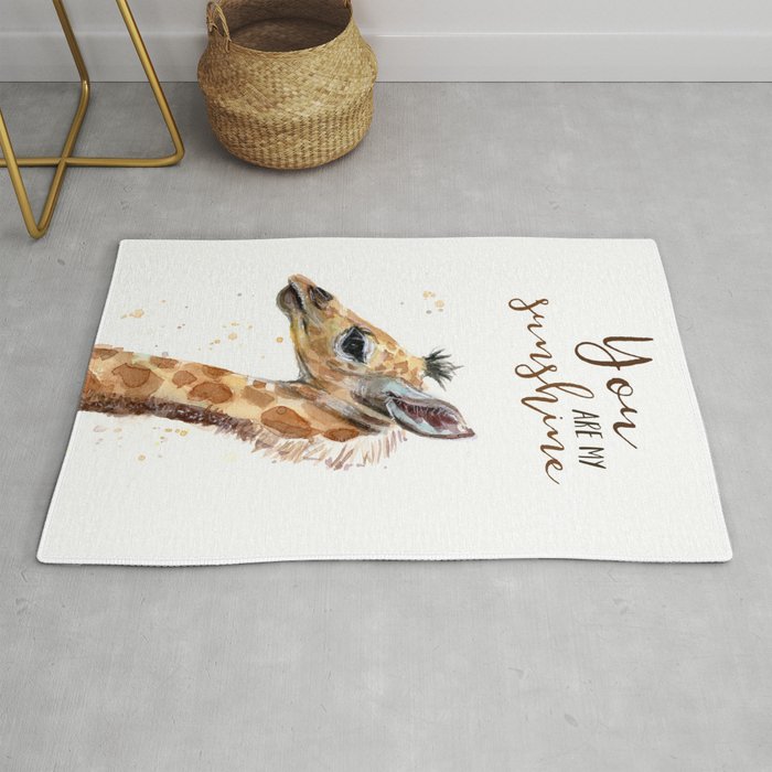 giraffe rug nursery