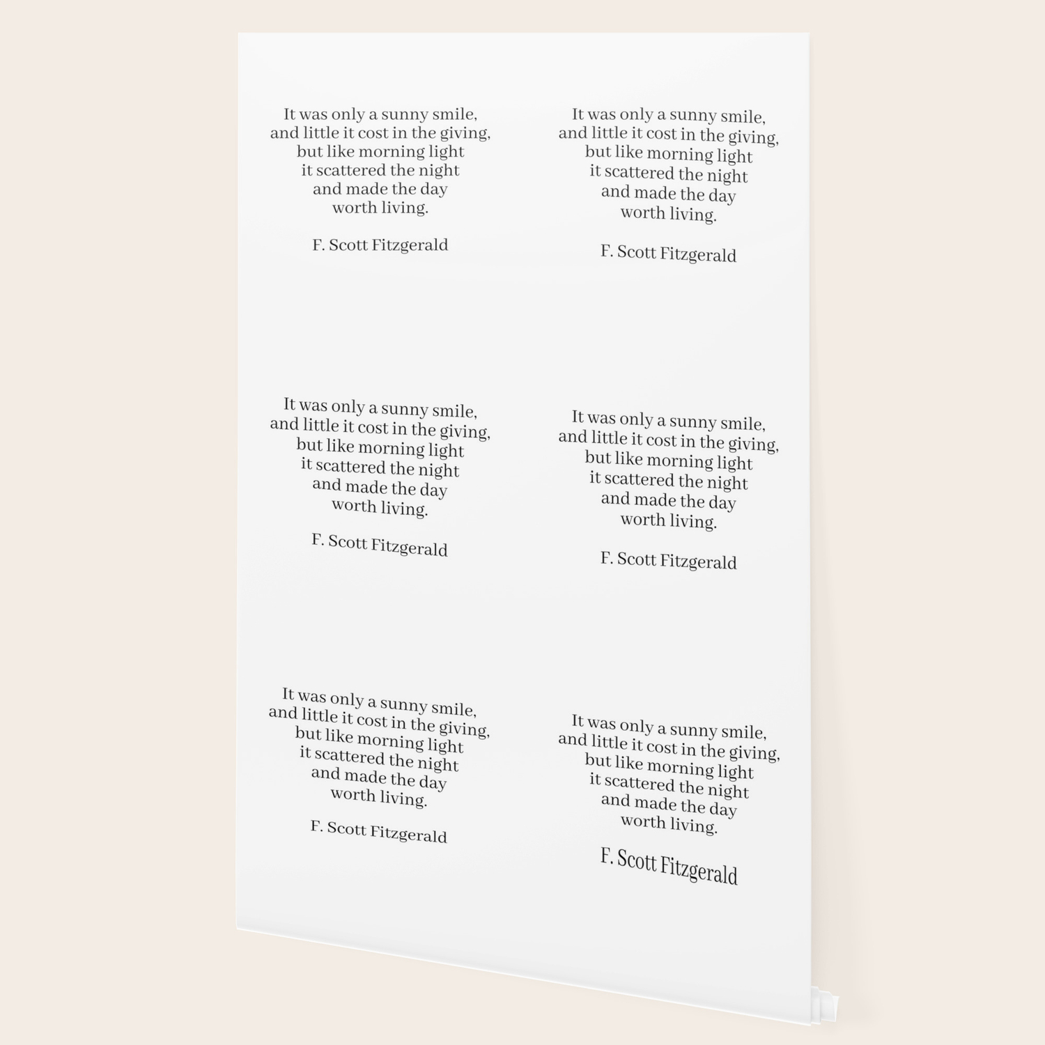 Made The Day Worth Living F Scott Fitzgerald Quote Wallpaper By