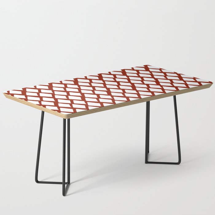 Rhombus White And Red Coffee Table By Lavieclaire Society6 If you want your coffee table to be the center of the room, this is how you do it. society6