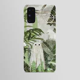 There's A Ghost in the Greenhouse Again Android Case | Nature, Plants, Exotic, Building, Green, Cacti, Creepy, Ghost, Cute, Haunted 