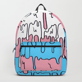 Pastel Kawaii Melting Trans Pride LGBTQ Design Backpack