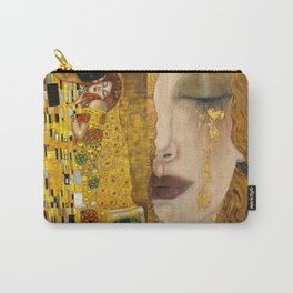 Gustav Klimt portrait The Kiss & The Golden Tears (Freya's Tears) No. 1 Carry-All Pouch