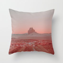 Shiprock / New Mexico Desert Throw Pillow