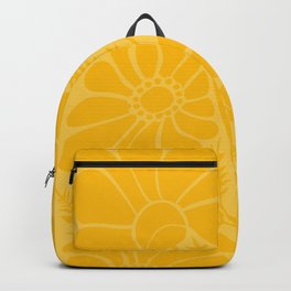 Yellow Floral Backpack