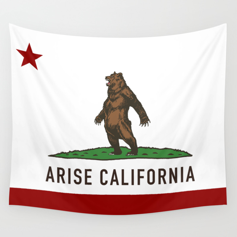 California Flag Wall Tapestry by drewbeamart