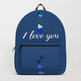 I love you DADDY typographic print for all loving fathers Backpack