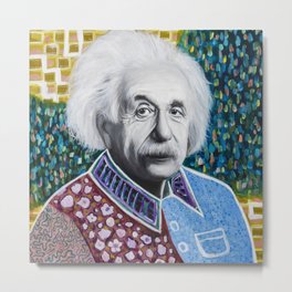 Einstein Painting Metal Print