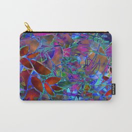 Floral Abstract Stained Glass G174 Carry-All Pouch