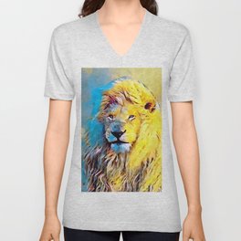 Lion 6 V Neck T Shirt