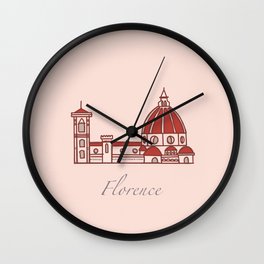 Florence Italy Wall Clock