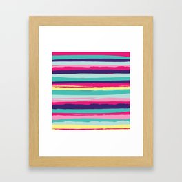 Stripe Play Framed Art Print