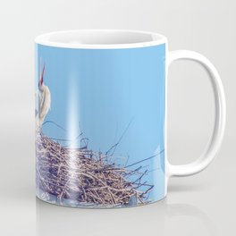 Stork in the nest Coffee Mug