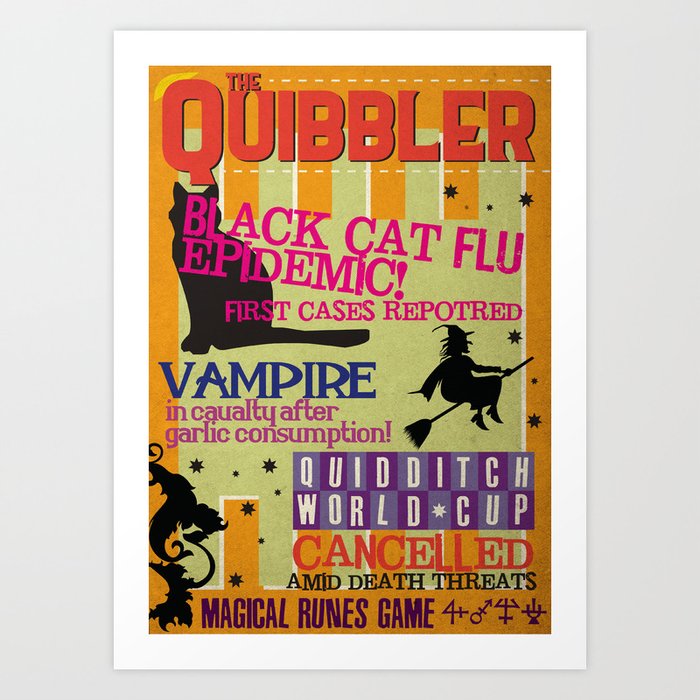 The Quibbler Art Print by The Booklovers Society Society6