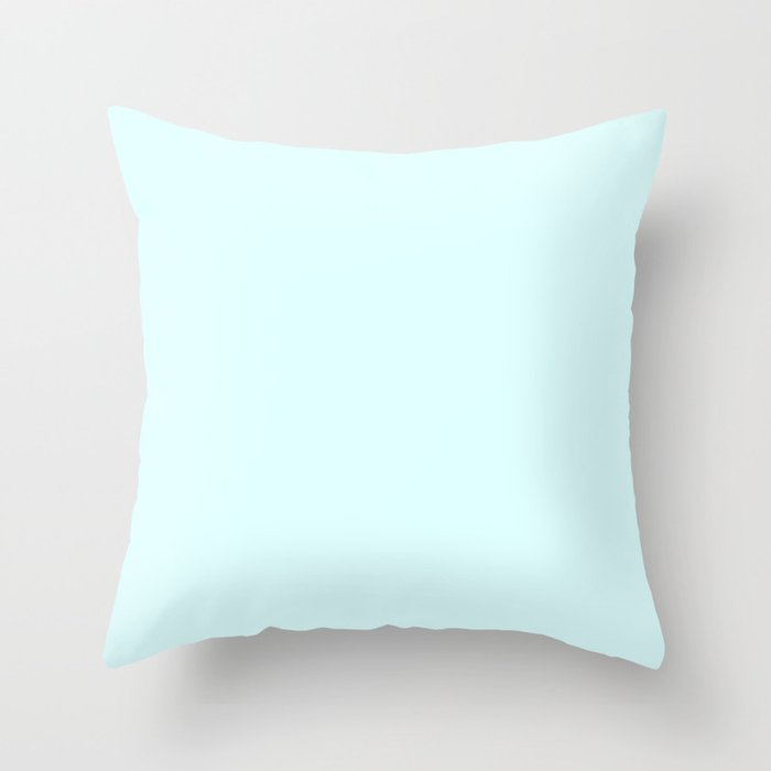 color light cyan Throw Pillow by kultjers | Society6