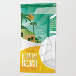 Hermosa Beach California Beach Towel