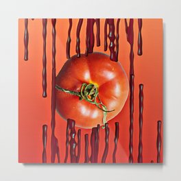Tomato Metal Print | Foodstilllife, Blood, Berry, Graphicdesign, Abstracttomato, Abstract, Fruits, Fruit, Bloody, Tomato 