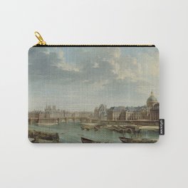 Nicolas-Jean-Baptiste Raguenet - A View of Paris with the Île de la Cite Carry-All Pouch