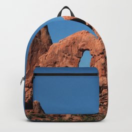 Turret Arch - Arches National Park Backpack | Rockformation, Color, Naturenatureart, Digital, Photoart, Christianeschulze, Walldecor, Redrocks, Archesnpmoab, Photo 