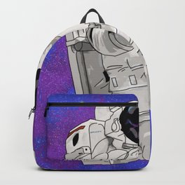 Hypebeast Spaceman Floating In Space | High Quality Artwork Backpack
