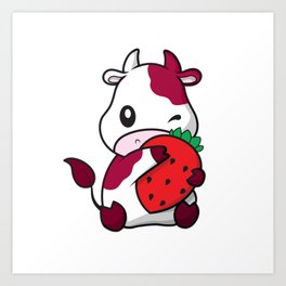 >Strawberry Milkshake Art Prints For Any Decor Style Society6