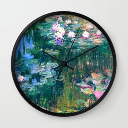 water lilies : Monet Wall Clock