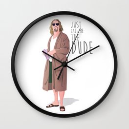 the dude, the big lebowski Wall Clock