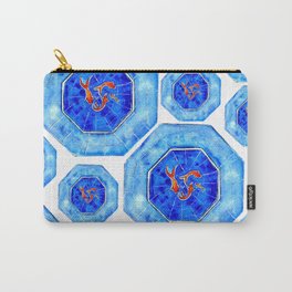 Swimming Goldfish Pattern Carry-All Pouch