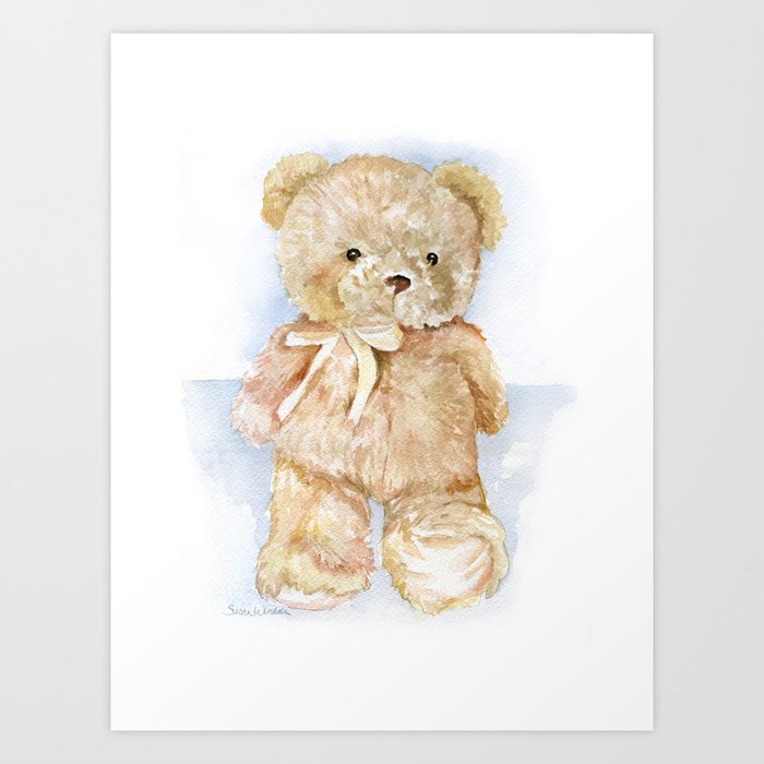 teddy bear painting art