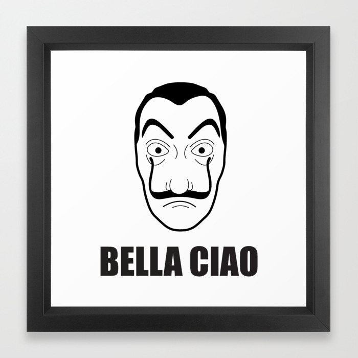 La Casa De Papel Money Heist Framed Art Print By Koiosdesign Society6