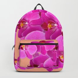 PEACHY CERISE PURPLE ORCHID CLUSTER Backpack