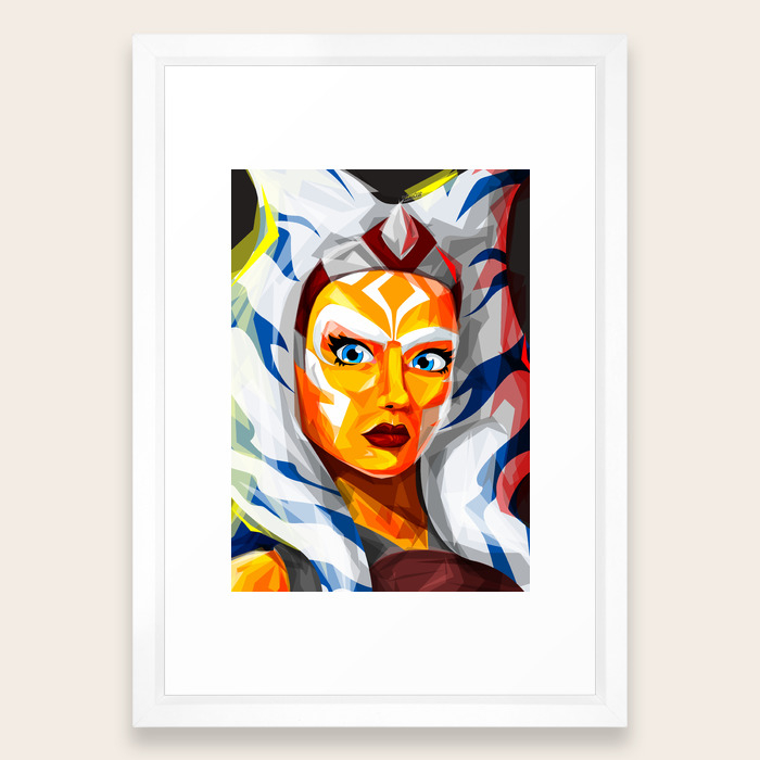 Ahsoka Tano Framed Art Print By Kelvector Society6