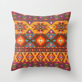 Native Spanish Design Print Throw Pillow