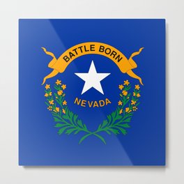 Nevada State Flag Metal Print | Statepride, Gift, Stateflag, Nevada, Graphicdesign, Wallart, Birthdaygift, Home, Nevadan, Flag 