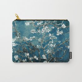Van Gogh Almond Blossoms : Dark Teal Tasche | Elegant, Flowers, Purevintagelove, Vangoghseries, 2Sweet4Wordsdesigns, Painting, Abstract, Landscape, Nature, Digital 